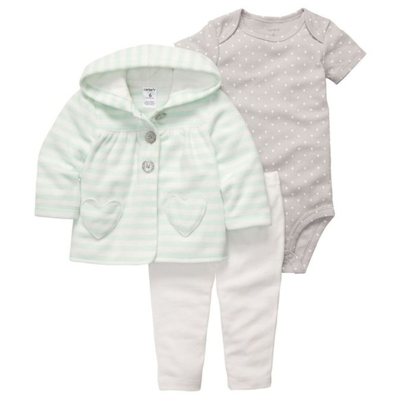 Carter's Other - CARTER'S  3-Piece Microfleece Cardigan Set - Sz 3M